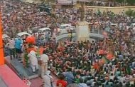 काशी हिंदू विश्वविद्यालय लंका गेट से मोदी का जबरजस्त रोड शो